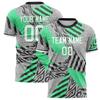 Football T-shirt Personalized DIY Crew Neck Grey Sports T Shirt Loose Quick Team Uniforms