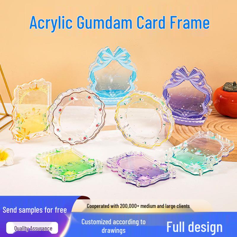 Custom Acrylic Transparent Anime Badge Display Box