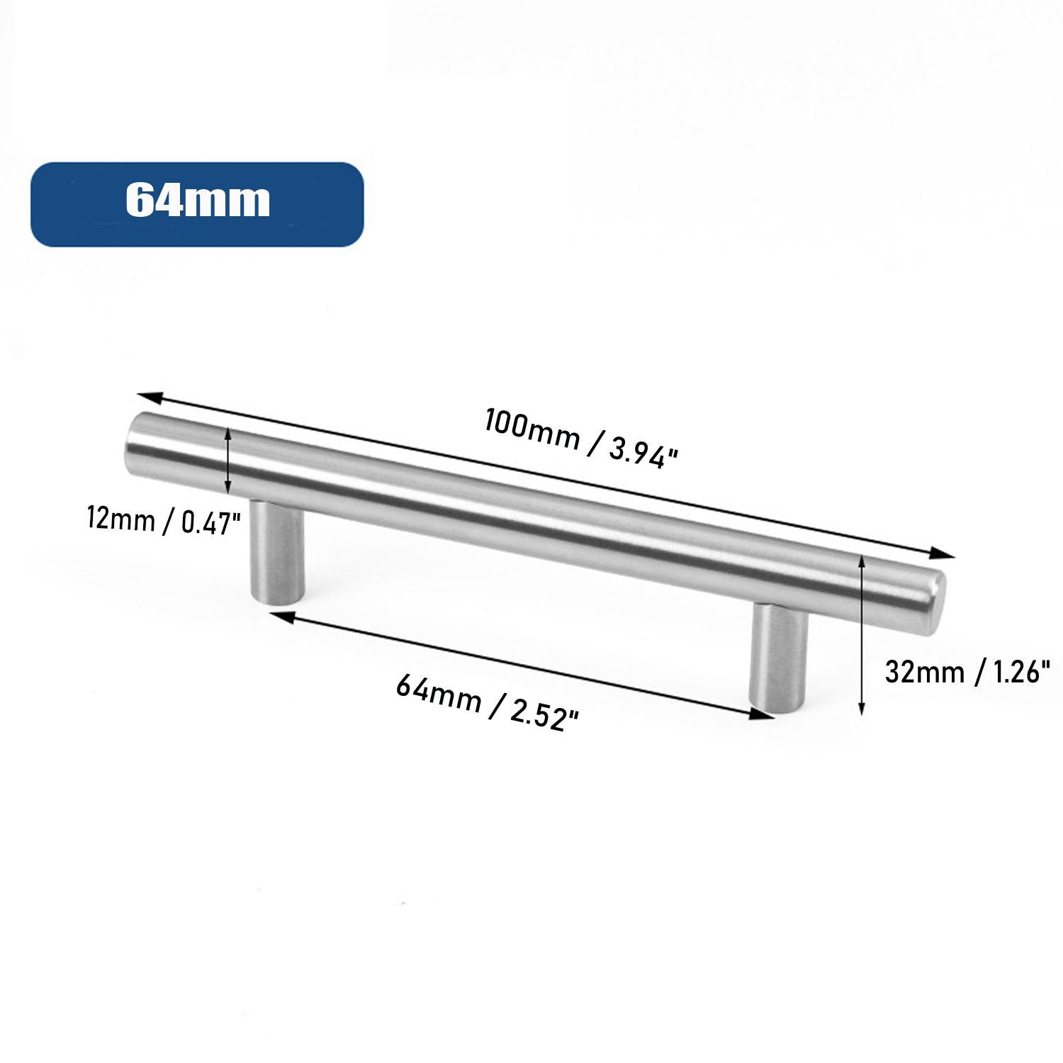 

1 шт. Ручки для шкафа из нержавеющей стали Современный арочный дизайн Матовый металл Фурнитура для выдвижных ящиков мебели Ручка-планка