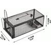 2-Pack Humane Live Mouse Rat Traps for Indoors and Outdoors (Black)