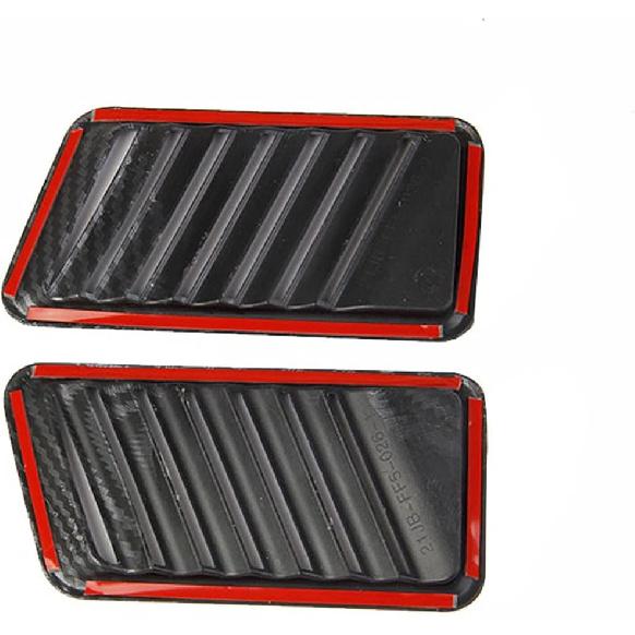 Korlot Carbon fiber Air Vent cover AC outlet trim on the side of dashboard kit for Ford F150 2021+ for 2023 F250 F350 Super Duty