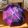 1pc Music Fans, K-Pop, Devil Hunter Umbrella Portable Folding Umbrella Iron Frame Hole Bone Structure Outdoor Home Umbrella