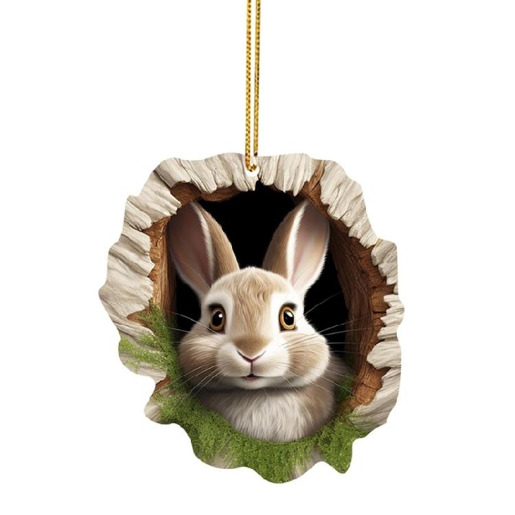 Practical Colorful Easters Rabbit Ornament Tree Hanging Pendant Suitable for Decorating Living Room Classrooms and Window