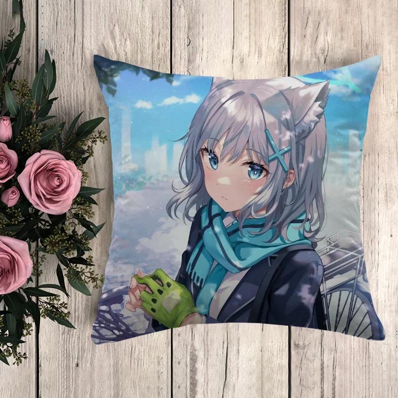 Anime Pillow Blue Archive Fall Decor Cushion Cover x Pilow Cases Car Decoration Throw Pillows Decorative Pillowcases