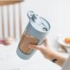 Electric Protein Shaker Bottle 650ml USB Rechargeable Cup with Powerful Chunk Mixing