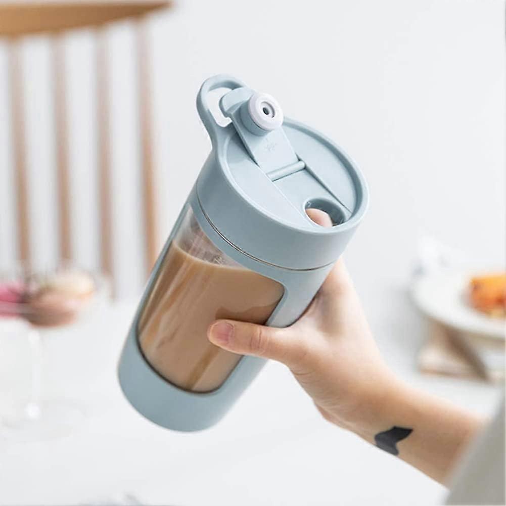 Electric Protein Shaker Bottle 650ml USB Rechargeable Cup with Powerful Chunk Mixing