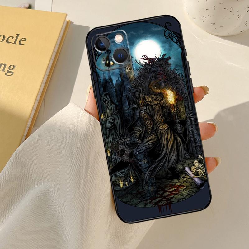 Game Bloodborne Cover For iPhone 13 14 15 16 Pro Max 12 Mini 11 14 15 16 Pro Max Plus X XR XS Max Phone Case