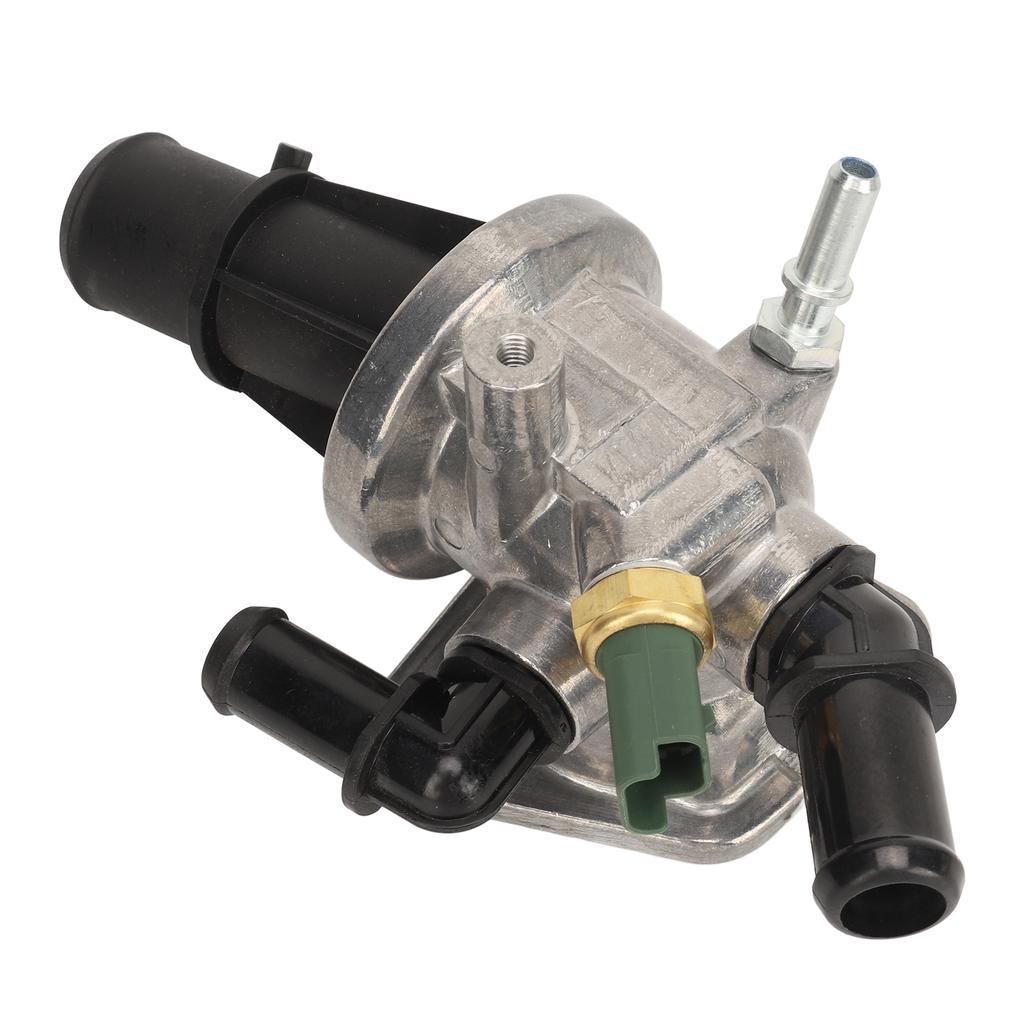 Thermostat With Housing 55224021 High Precision Coolant Thermostat Replacement for Fiat Panda 500 Lancia 1.3 Multijet