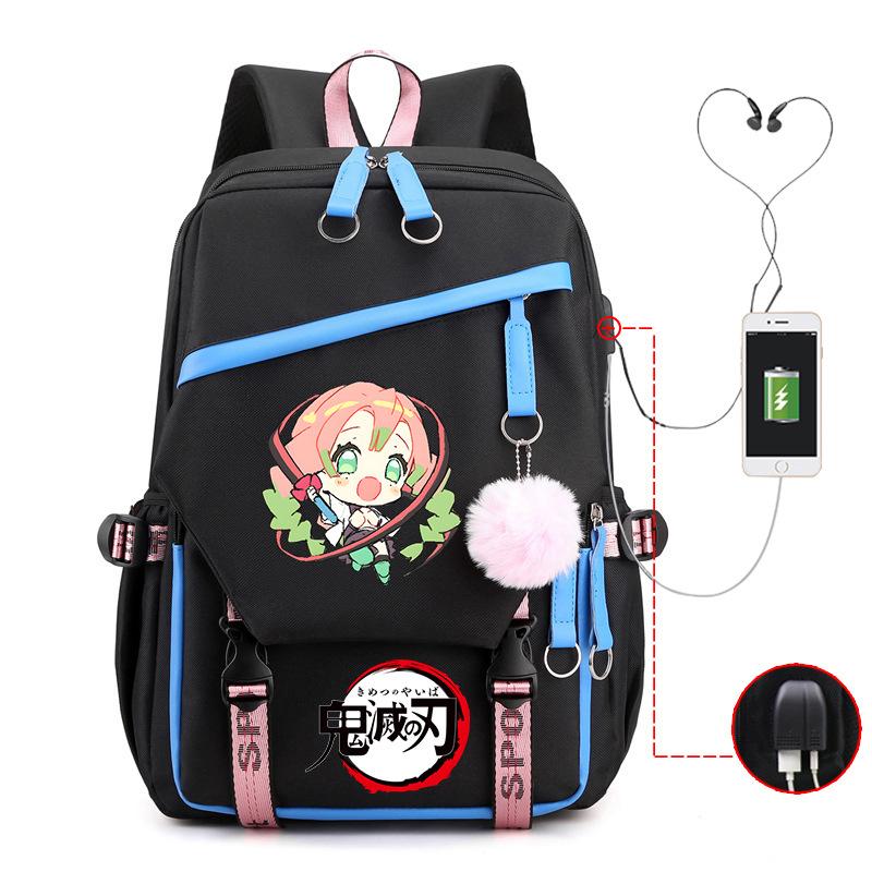 Kimetsu no yaiba ghost column peripheral printing schoolbag junior high school student high school multi-functional schoolbag