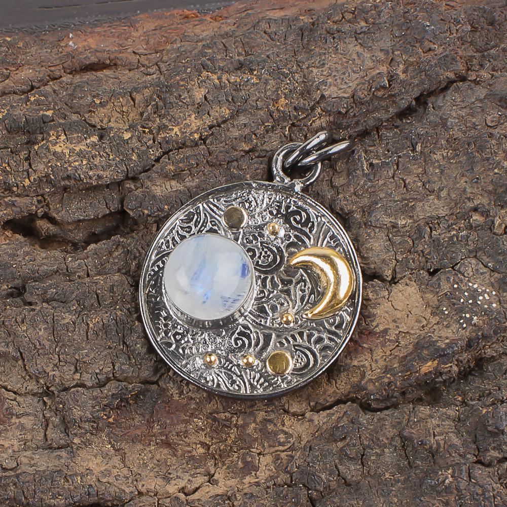 Rainbow Moonstone Pendant Gemstone Jewelry, 925 Solid Sterling Silver Pendant, Handmade Beautiful Jewelry Pendant Gift For Her