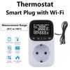 Digital Display Temperature Controller EU Plug Thermostat with Wifi &Timer Switch Sensor Probe Heating Cooling Home Appliance