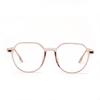 Xunge TR75203 Oval Transparent Student Glasses with TR90 Flat Lens