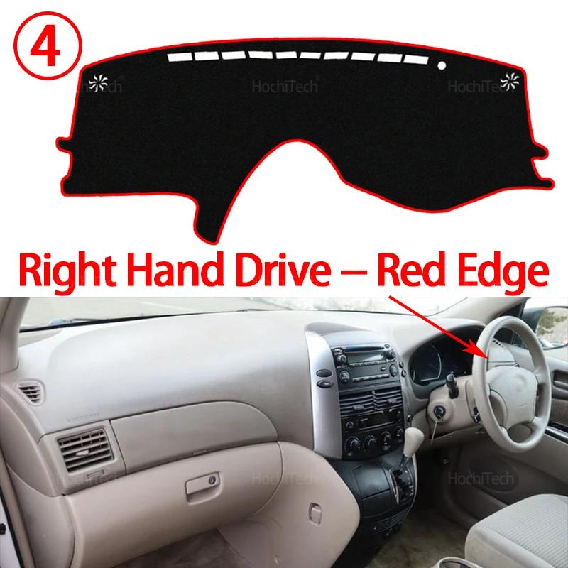 Car Dashboard Cover for Toyota Sienna XL20 2004-2010 Dashboard Cover Board Anti-Slip Mat Protect Pad Car Sunshade Carpet Rug