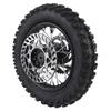 10 Inch Rear Wheel Rim Tire Assembly 80 100 10 3.00 10 12mm Axle Rear Wheel Tire and Rim Inner Tube Assembly Includes