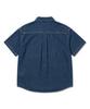 UNDEROFF Oversized Pocket Denim Short Sleeve Shirt Indigo