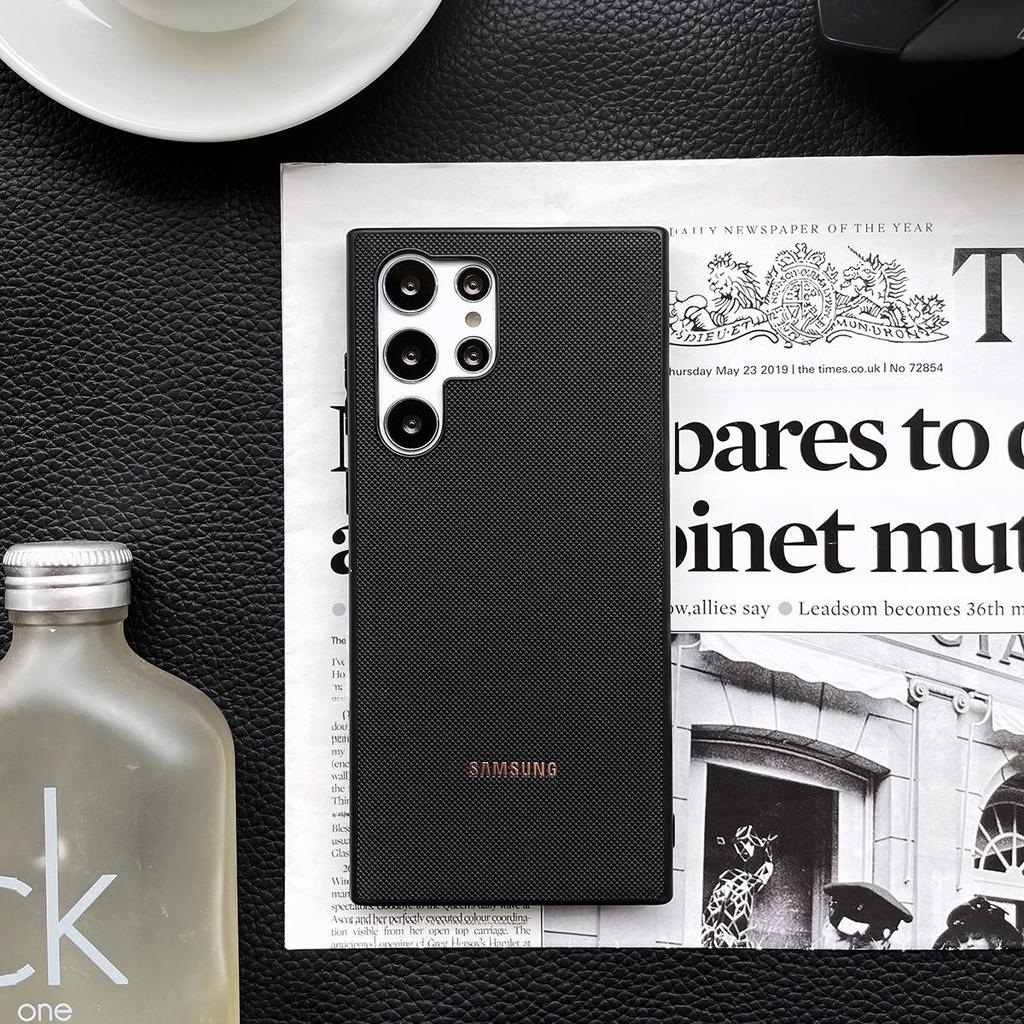 Samsung S25 Ultra Cross Pattern Case for Note20 Ultra/S22 Ultra - Full Protection Back Shell