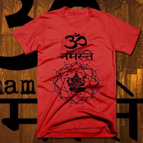 Buddhism T-Shirt Hindu Spiritual Yantra Hindu Ghandi Meditation Yoga Religion M