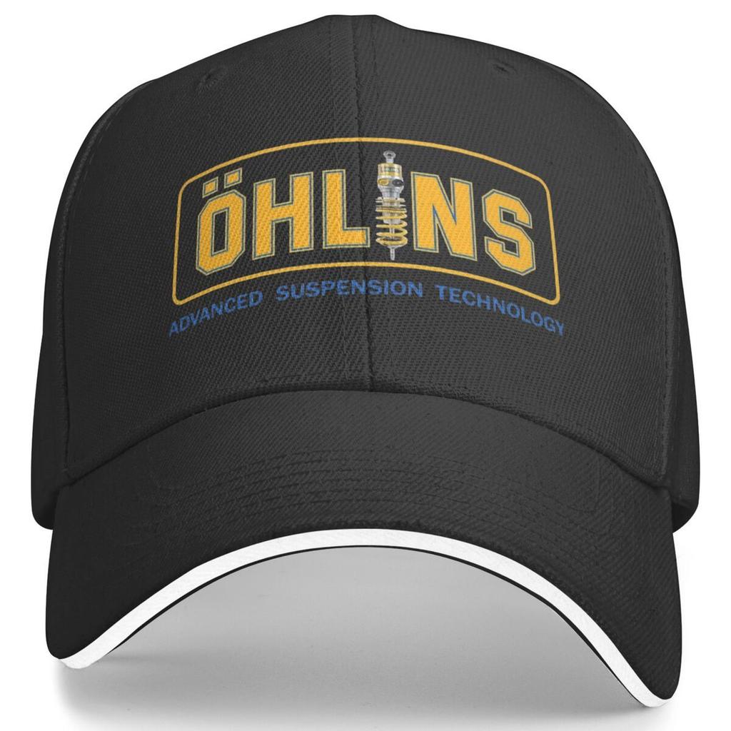 Berretto da Baseball Vintage Ohlins Racing Stiloso Fresco Sport all'Aperto Hip Hop Cappelli Unisex Uomo Vestibilità Regolare Berretto Snapback Stile Retrò