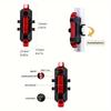 Wiederaufladbares USB-Fahrradrücklicht LED-Sicherheitswarnleuchte Superhell für Nachtfahrten Fahrradzubehör