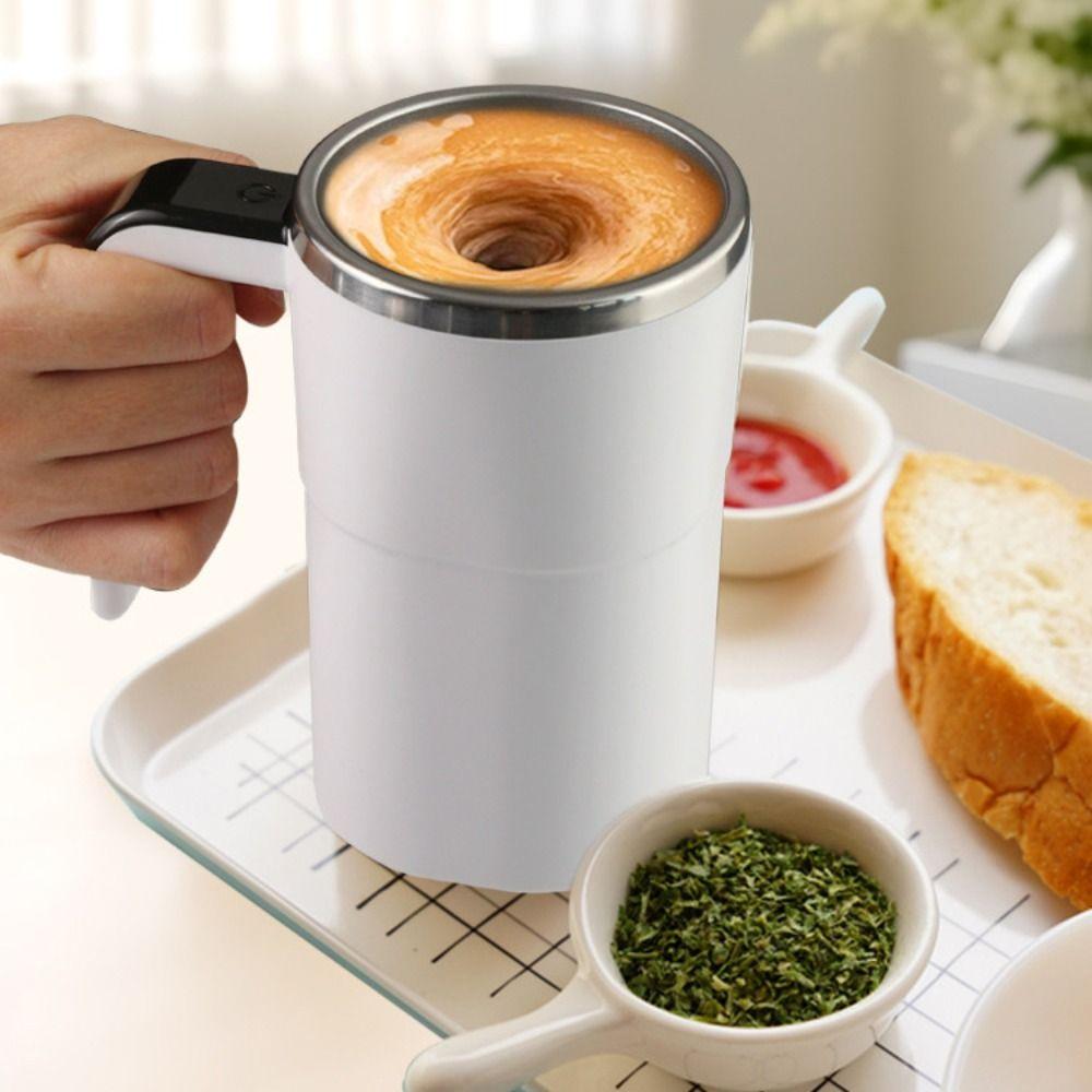 380ML Self Stirring Mug USB Rechargeable Automatic Mixing Cup Portable Magnetic Tea Cup Coffee