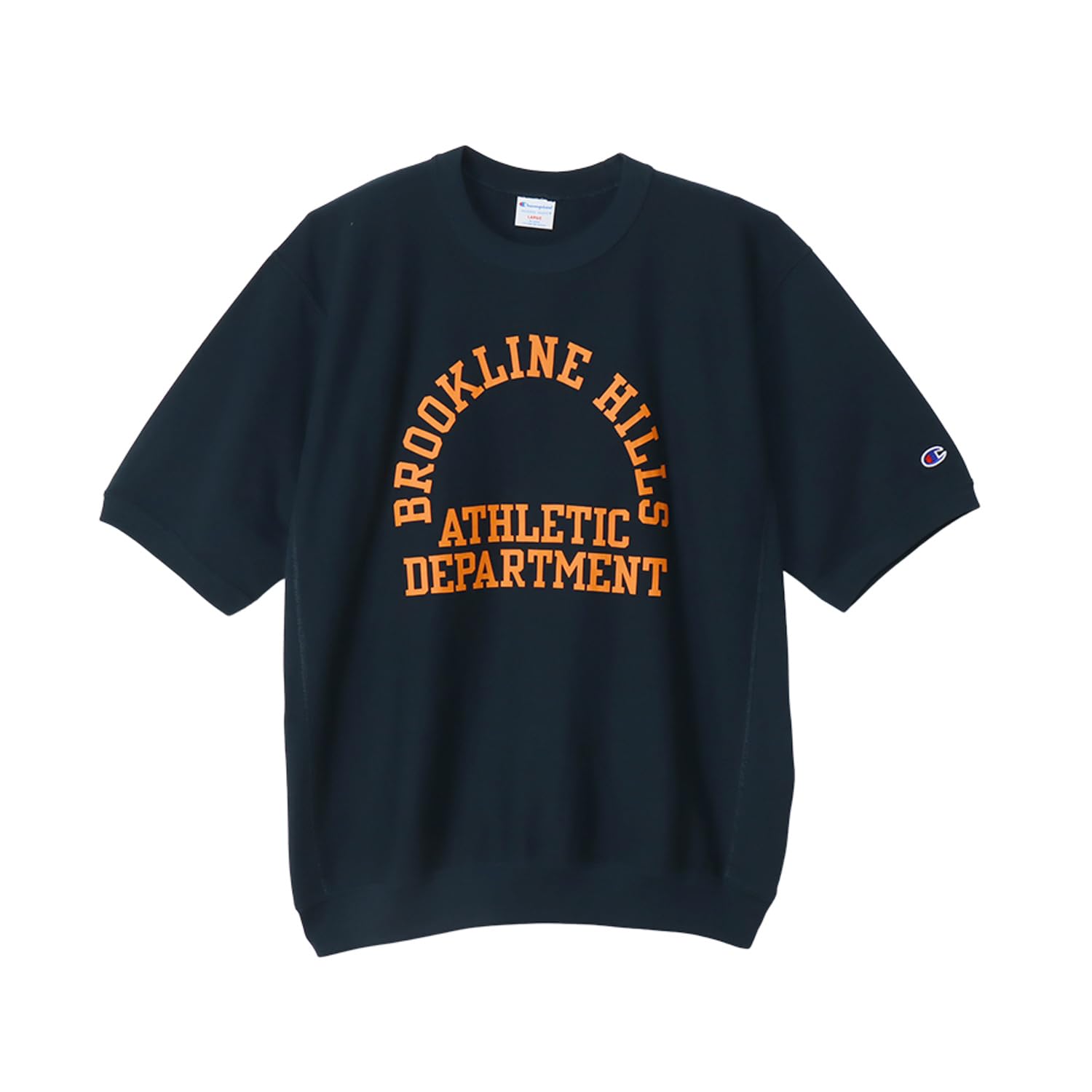 

Champion Reverse Half Sleeve Short Crew 10oz Graphic Weave® Sweatshirt, Sleeve, Neck, 100% Cotton, Fleece, Print, C3-Z006-370-M