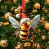 New Acrylic Flat Animal World Christmas Festival Party Pendant for Christmas Tree Decoration Pendant