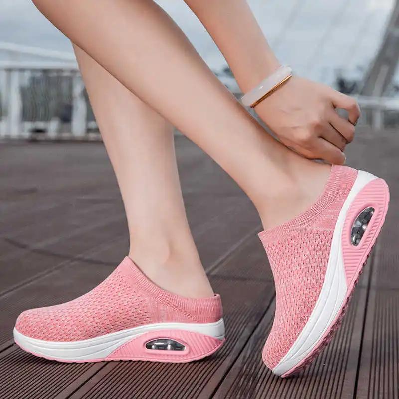 Fashion Round Foot Without Strap Low Heels Shoes For Women Silver Heel For Women Best Quality Luxury Shoes Sneakers Sport Kawaiis