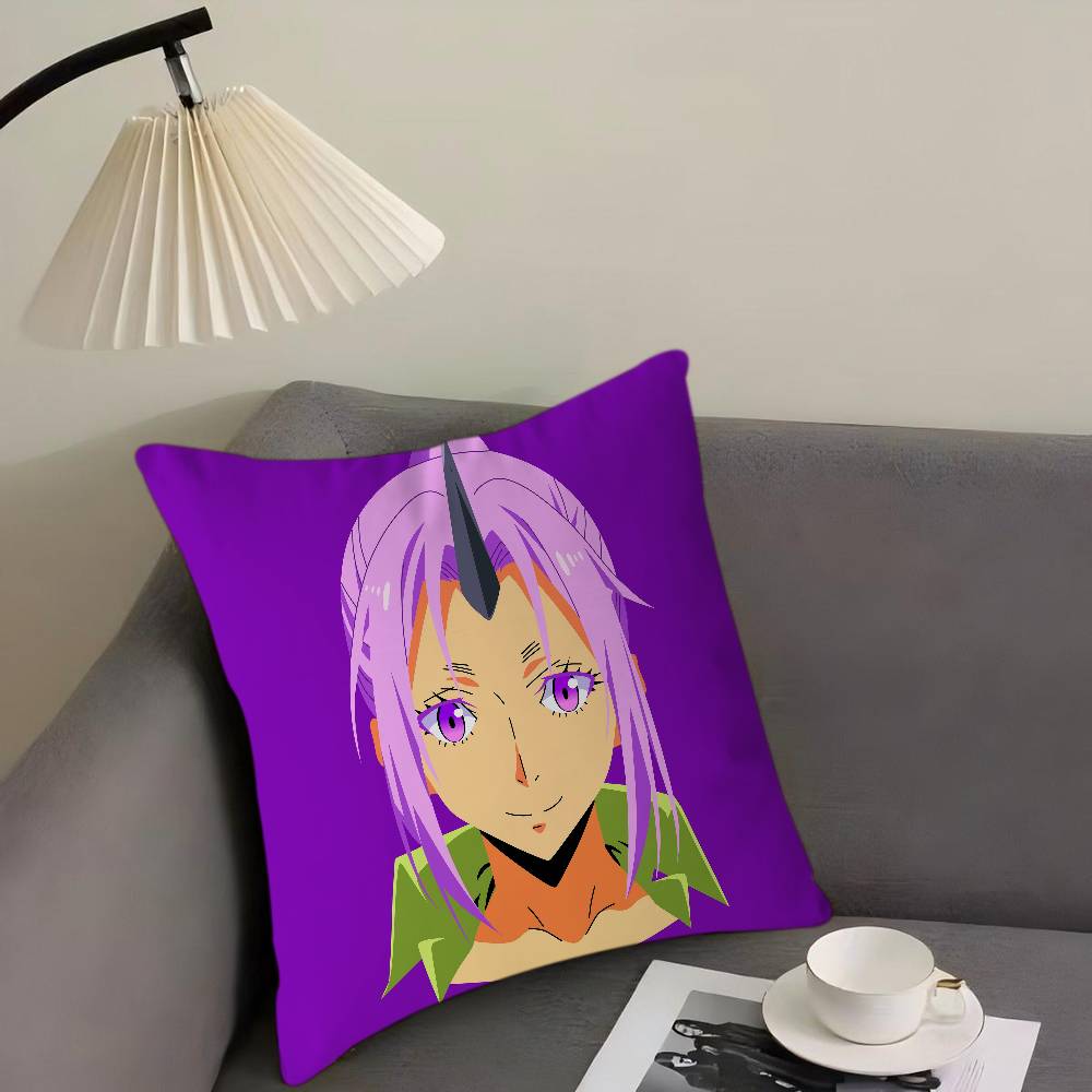 That Time I Got Reincarnated As A Slime Cushion Cover Pillow Cover Decor Pillowcase Printed Cushion Case For Couch