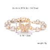 Trendy Imitation Pearl Rhinestone Cross Bracelets For Women Men Elegant  Cute Animal Butterfly Chain Bangle Party Jewelry