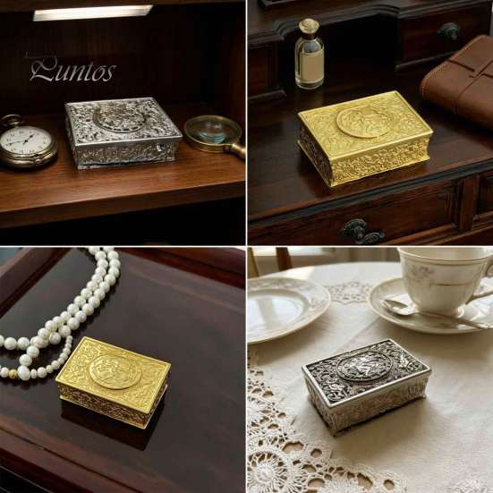 Timeless Vintage Style Decor Automatic Pop Up Bird Music Box with Mechanical Singing Bird, Gold Alloy Artistic Embossed Metal Craft Jewelry Featuring