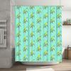 Shower Curtain Botanical Floral Pattern Waterproof Bathroom Decor Vintage Farmhouse Rustic Nature Scenic Backdrop Home Textile