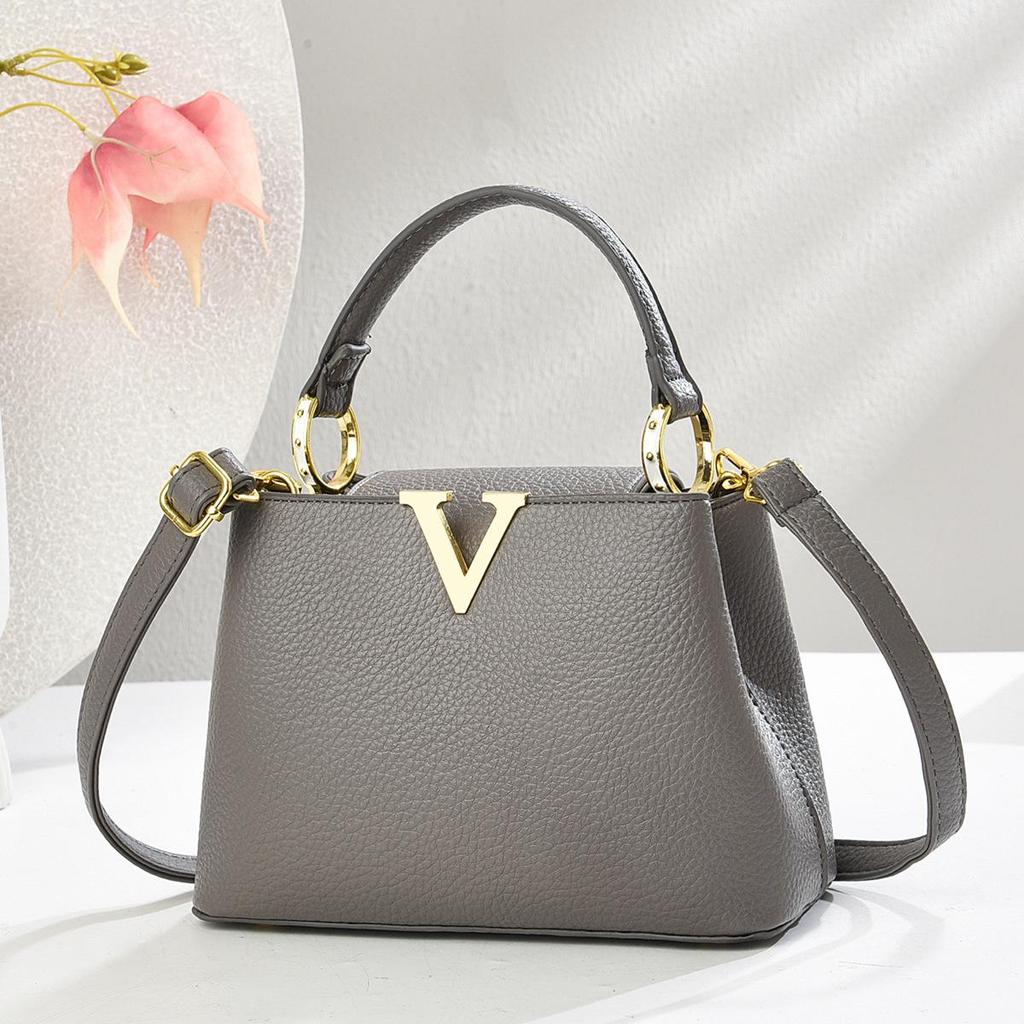 Elegant 2025 Women's Korean Style One-Shoulder Crossbody Bucket Handbag