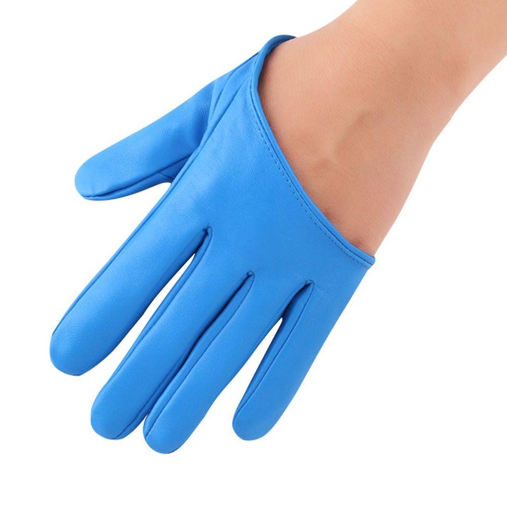 Performance Fäustlinge Damen Autofahren Kleid PU Leder Handschuhe Fünffingerhandschuhe Cosplay Fäustlinge