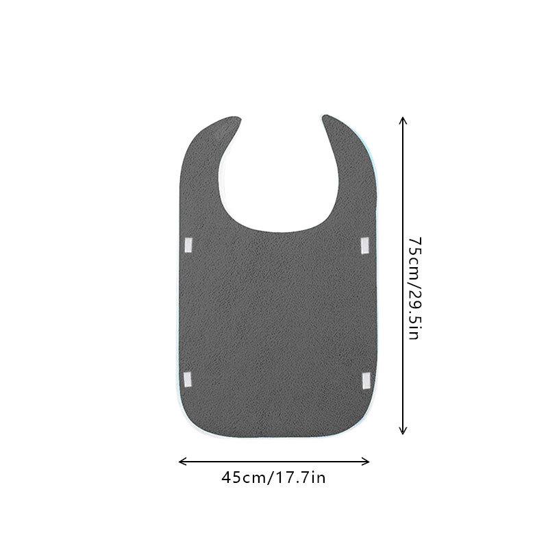 Rehabilitation Bib for the Elderly, Anti Fouling Dietary Cloth, Adjustable, with Pockets, Food Receiving, Elderly Care, Meal Assistance