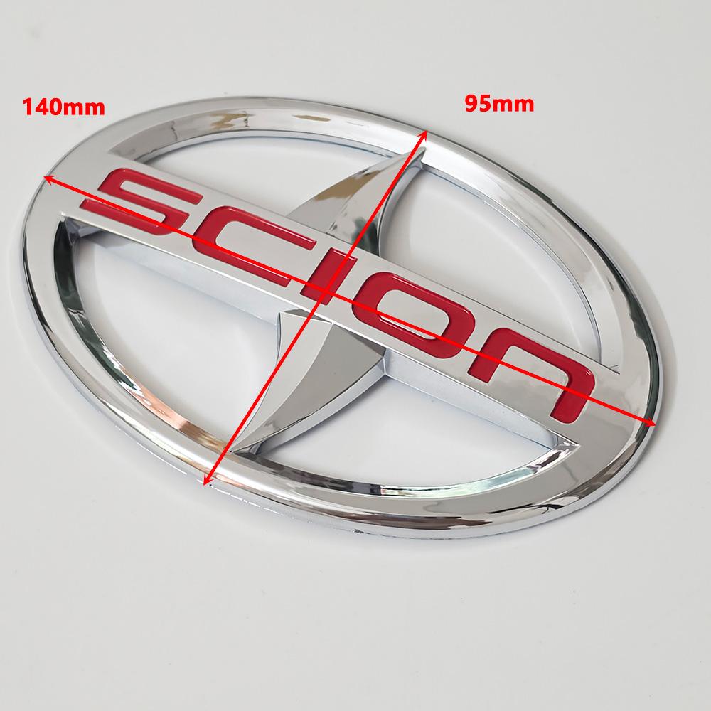 3D Chrome Scion Car Emblem Badge Sticker Front Grille Rear Trunk Decal for Toyota Scion XB TC FR-S IM IA Exterior Replacement