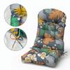 Cuscino per Sedia a Dondolo Adirondack, Spesso 44x20x4 Pollici, Cuscino Alto per Sedia da Patio, Cuscino Impermeabile per Seduta di Mobili da Esterno con Lacci