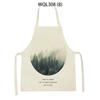 Tropical Plant Aprons for Women Men Sleeveless Kitchen Apron Letters Animal Pattern Pinafore Home Cooking Baking Cleaning Tools