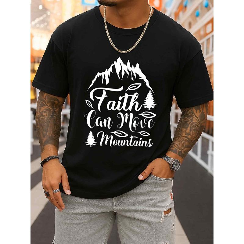 

Мужская футболка Comfort Colors черного цвета с дизайном Вера сдвигает горы . Стильный и подходит для любого сезона, для повседневной носки или в качестве подарка S чёрный