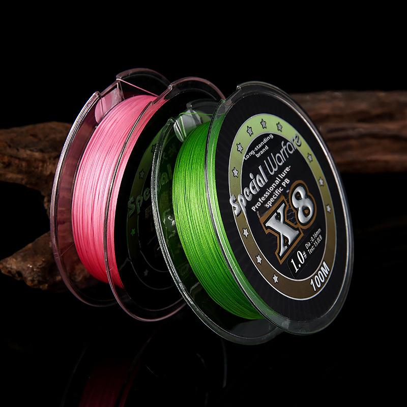 8-strand PE/Nylon Floating Braided Fishing Line for Lake River Ocean Boat & Competitive Fishing-YGK Original Filament Main Line 100m