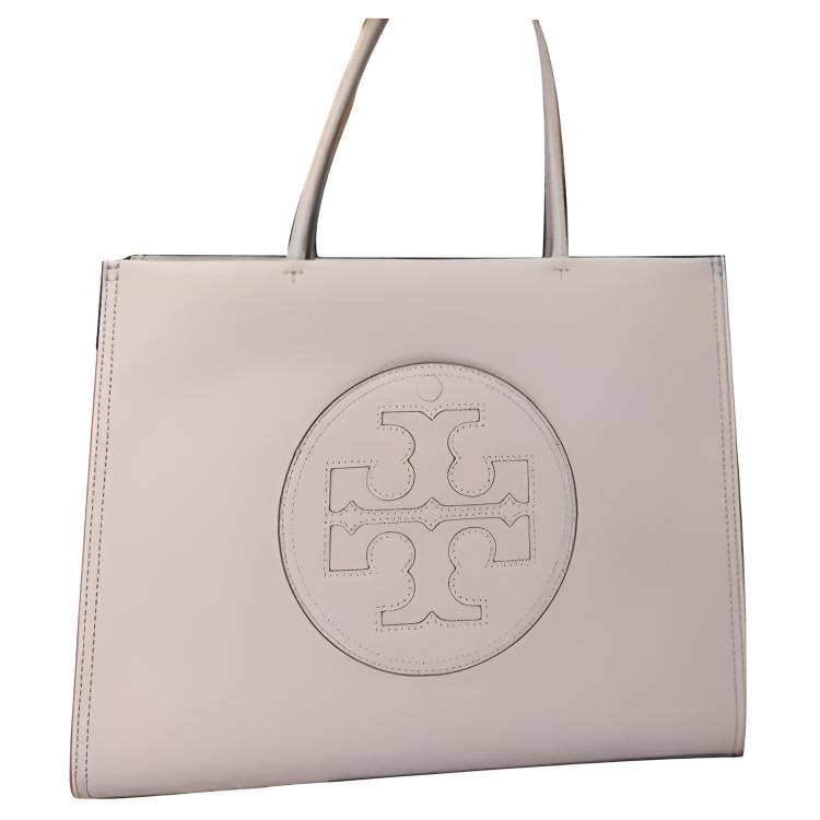 

Tory Burch Ella Classic Embossed Logo Leather Tote Bag Shopping Bag Shoulder Handbag Small Women Tote Heather-Purple 145612-504 Basic Set (Bag+Dust Bag)