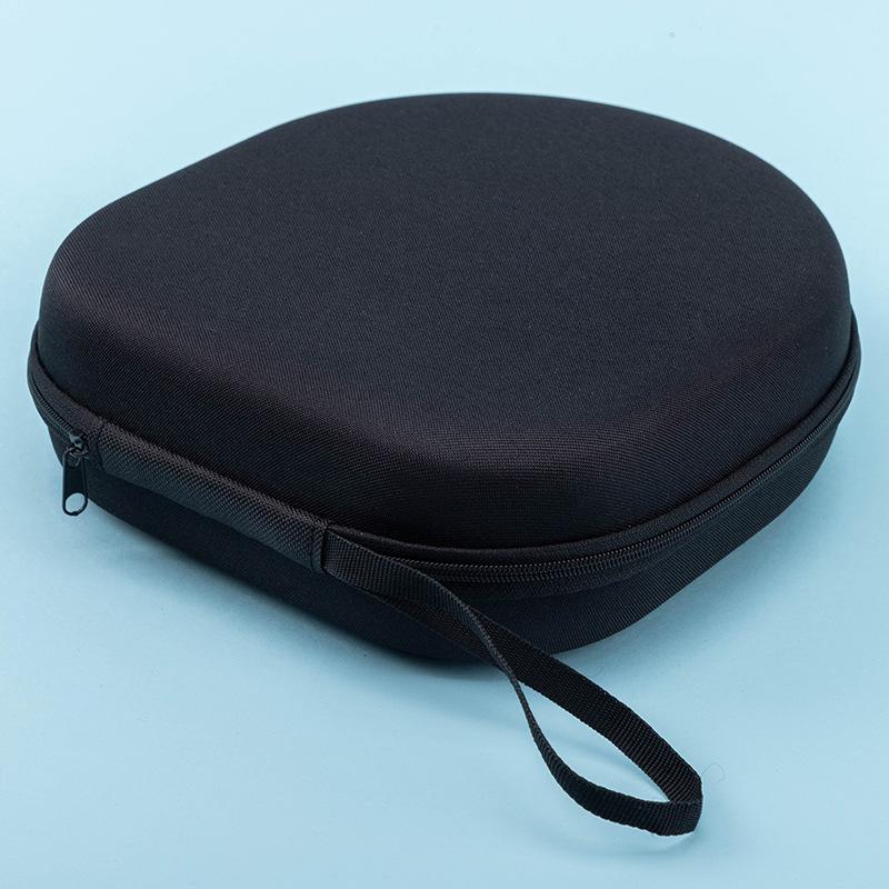 Compression Resistant Portable EVA Headphone Case Foldable Zipper Headset Storage Box