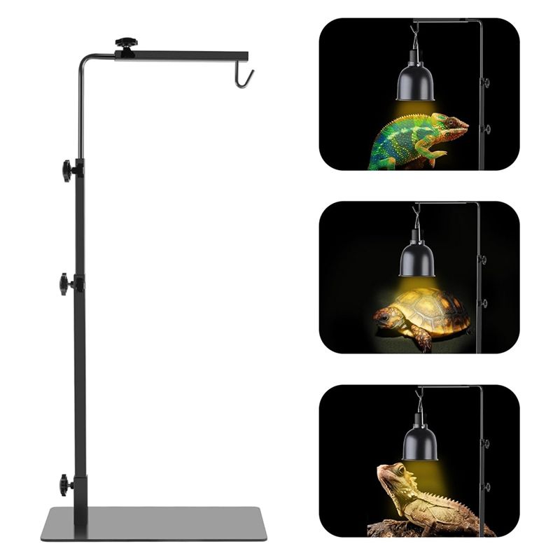 M-Moderno-Rettile Lampada Supporto Lampada Supporto Lampada Rettile Lampada Riscaldante Rettile Supporto Luce Regolabile Per Rettile Vetro