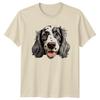 Cute English Setter Dog Portrait Graphic TShirt