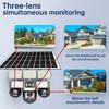 LS VISION V380 Pro 15MP 8K Three Lens WIFI Solar Camera Outdoor Waterproof PIR Humanoid Detection Security Video Monitor Night Vision