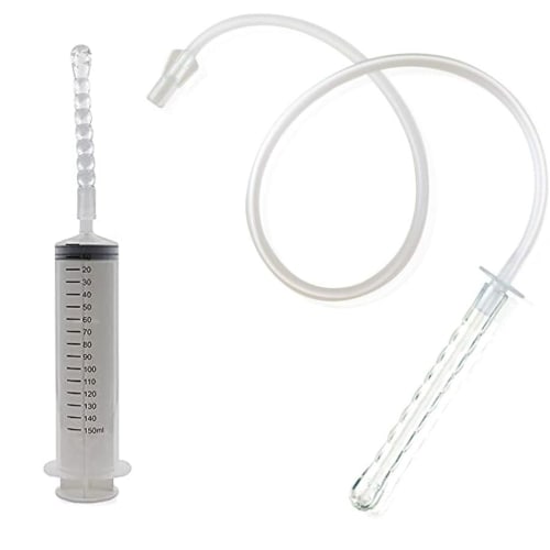 ShuaWdk Vaginal Cleansing Syringe, Multi-Purpose Irrigator, Enema, Anal Cleansing, Plastic Syringe with Nozzle for Vaginal and Anal Cleansing, Enema,
