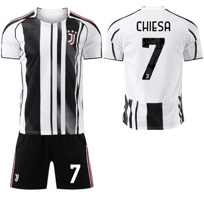 2025-26 Juventus Home Black & White Jersey #7 Chiesa #9 Kostić Football Jerseys