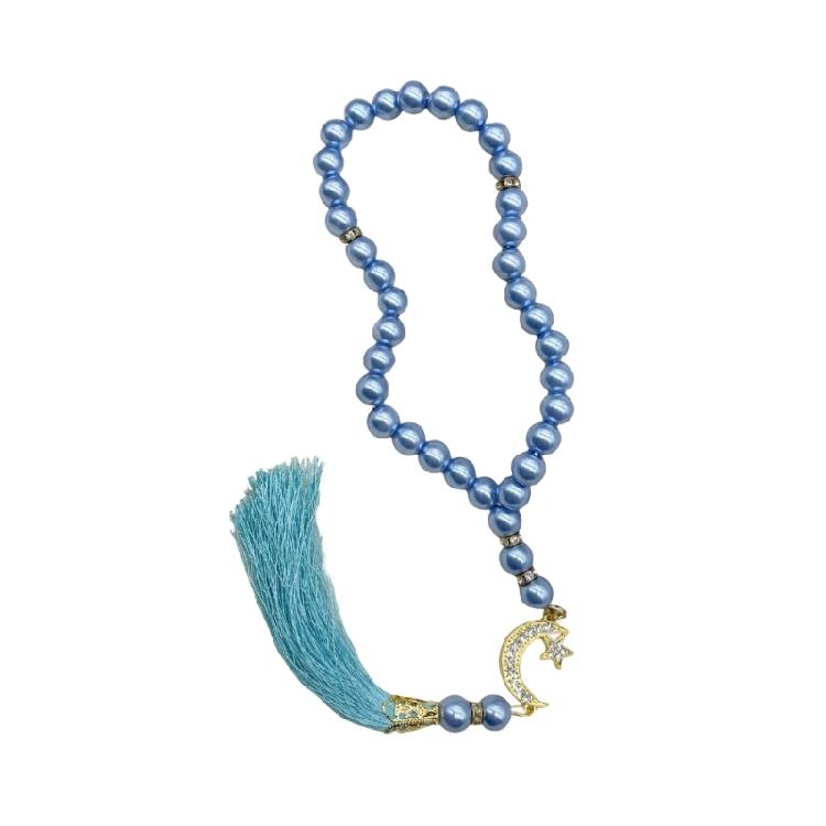 Мирный браслет из 33 стеклянных бусин для религиозных церемоний Исламские молитвенные бусины Элегантные молитвенные украшения для женщин и мужчин