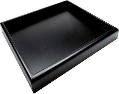 Green Stuff World Tray-Shaped Square Display Stand, 20cm X 20cm, Black, Hobby Accessory, GSWD-2016