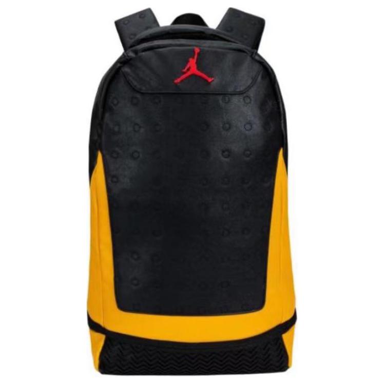 New Jordan Polyurethane Basketball Backpack Unisex Black Yellow Color Scheme Bruce Lee Color Scheme 9A1898-K1C