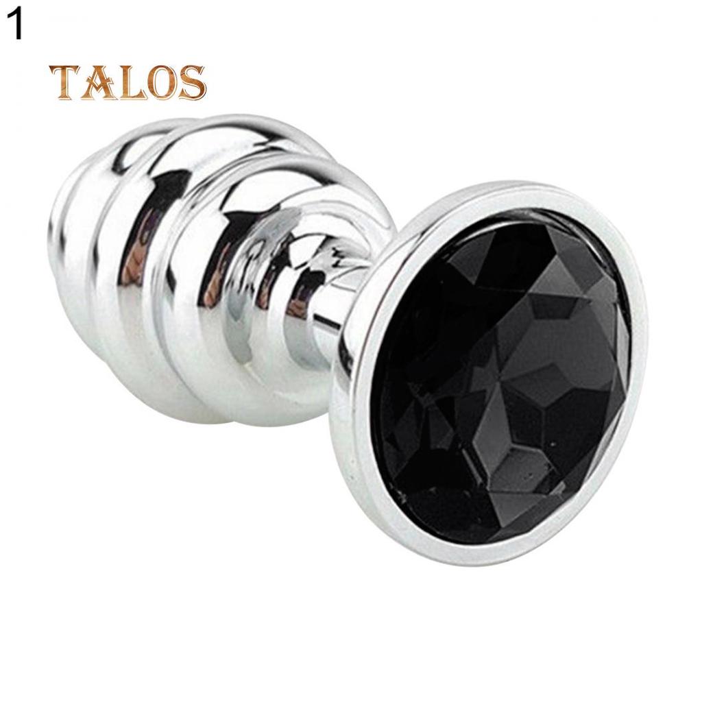 Plugue anal de aço inoxidável, estimulador anal, massageador, contas em espiral, estimulação, brinquedo sexual anal